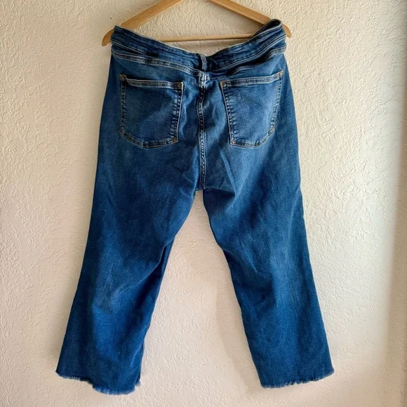 Pilcro The Yaya Blue Mid Rise Crop Jeans Women’s 16W - Picture 2 of 11